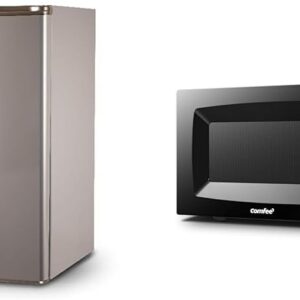 DECKER Compact Refrigerator & Countertop Microwave Oven with Sound On/Off