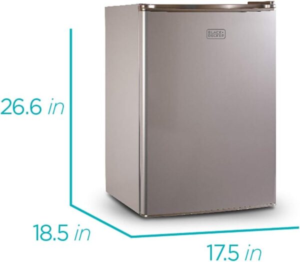 DECKER Compact Refrigerator & Countertop Microwave Oven with Sound On/Off - Image 3