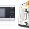 Willz Countertop Small Microwave Oven with 6 Preset Cooking Programs Interior Light LED Display