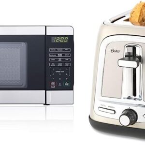 Willz Countertop Small Microwave Oven with 6 Preset Cooking Programs Interior Light LED Display