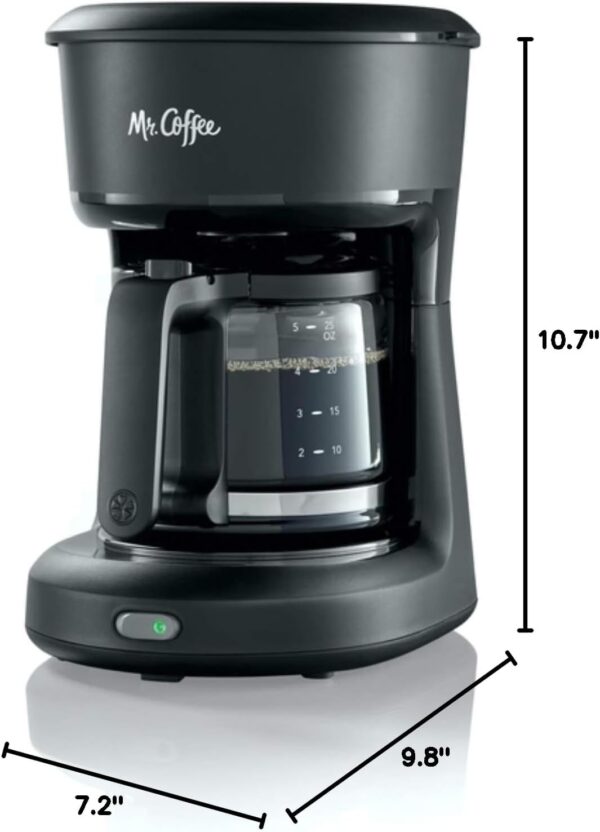 Mr. Coffee® 5-Cup Mini Brew Switch Coffee Maker, Black - Image 2