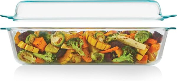 Pyrex Deep 5.2-Qt (9"x13") 2-in-1 Glass Baking Dish with Glass Lid