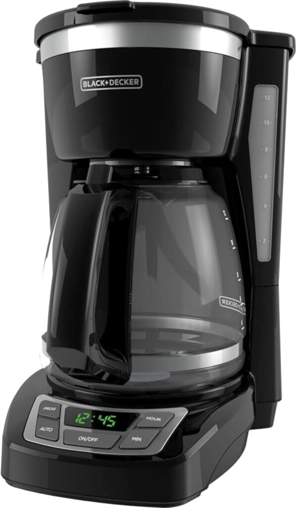 BLACK+DECKER 12-Cup Digital Coffee Maker with Washable Basket Filter - Image 2