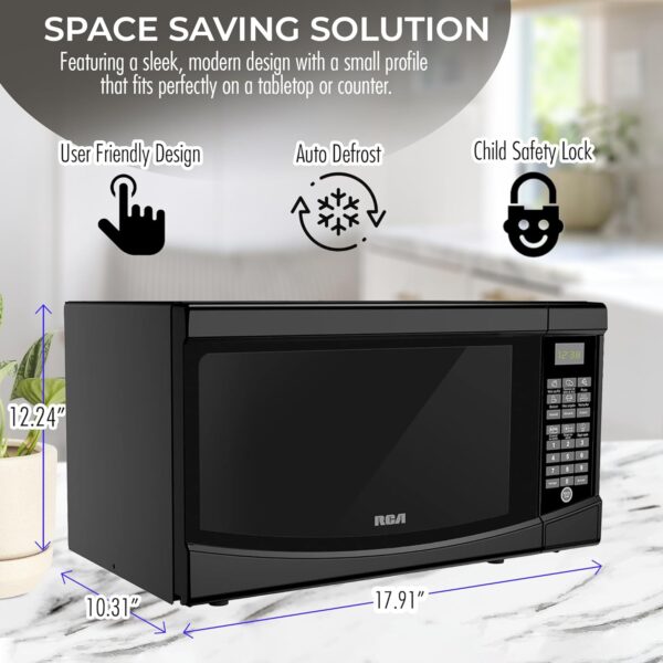 Small  Compact Microwave Ovens for Small Spaces, Countertop, Apartment - Image 4