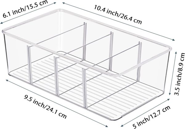 Vtopmart 8 Pack Food Storage Organizer Bins for Pantry, Kitchen, Fridge, Cabinet Organization and Storage - Image 3