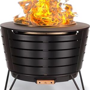 TIKI 25-Inch Smokeless Patio Fire Pit