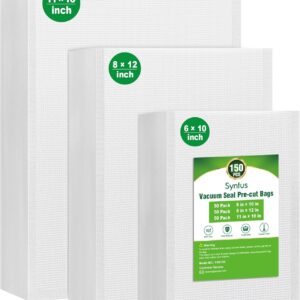 Syntus Vacuum Sealer Bags, 150 Gallon 11