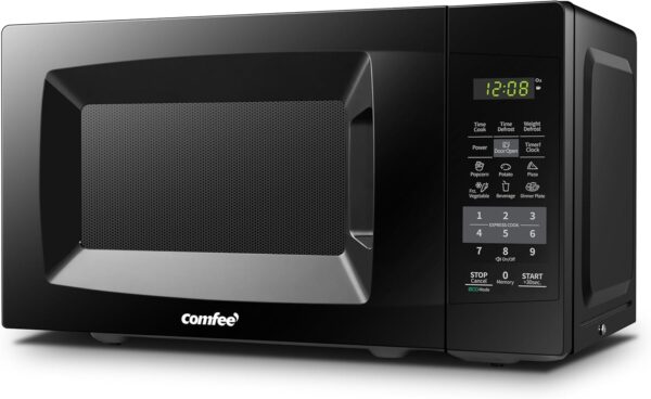 COMFEE EM720CPL-PMB Countertop Microwave Oven with ECO Mode and Easy One-Touch Buttons