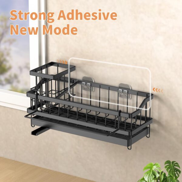 Sponge Holder for Kitchen Sink - Countertop Rustproof Stainless Steel, Sink Caddy, Kitchen Gadgets Accessories - Image 2