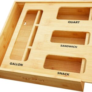 SpaceAid Bag Storage Organizer for Kitchen Drawer