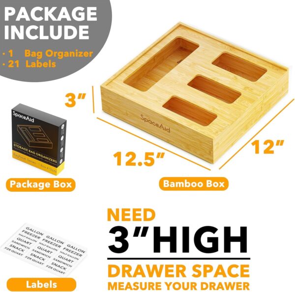 SpaceAid Bag Storage Organizer for Kitchen Drawer - Image 5