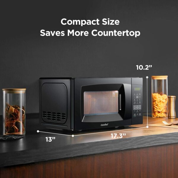 COMFEE EM720CPL-PMB Countertop Microwave Oven with ECO Mode and Easy One-Touch Buttons - Image 3