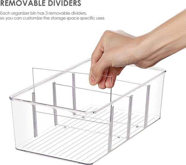 Vtopmart 8 Pack Food Storage Organizer Bins for Pantry, Kitchen, Fridge, Cabinet Organization and Storage - Image 2