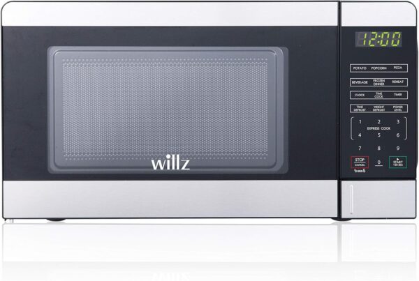 Willz Countertop Small Microwave Oven with 6 Preset Cooking Programs Interior Light LED Display - Image 2